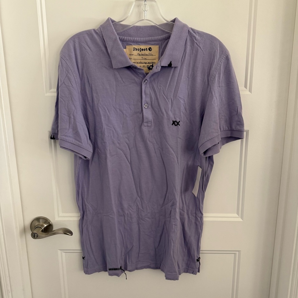 Project E light purple Manhattan polo shirt - multiple sizes
